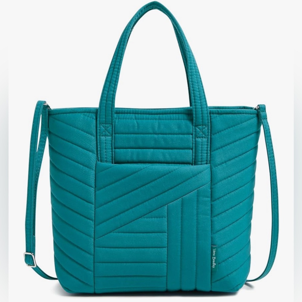 Vera Bradley Mini Turquoise Quilted Tote